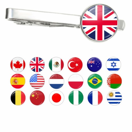 Flag Tie Clips